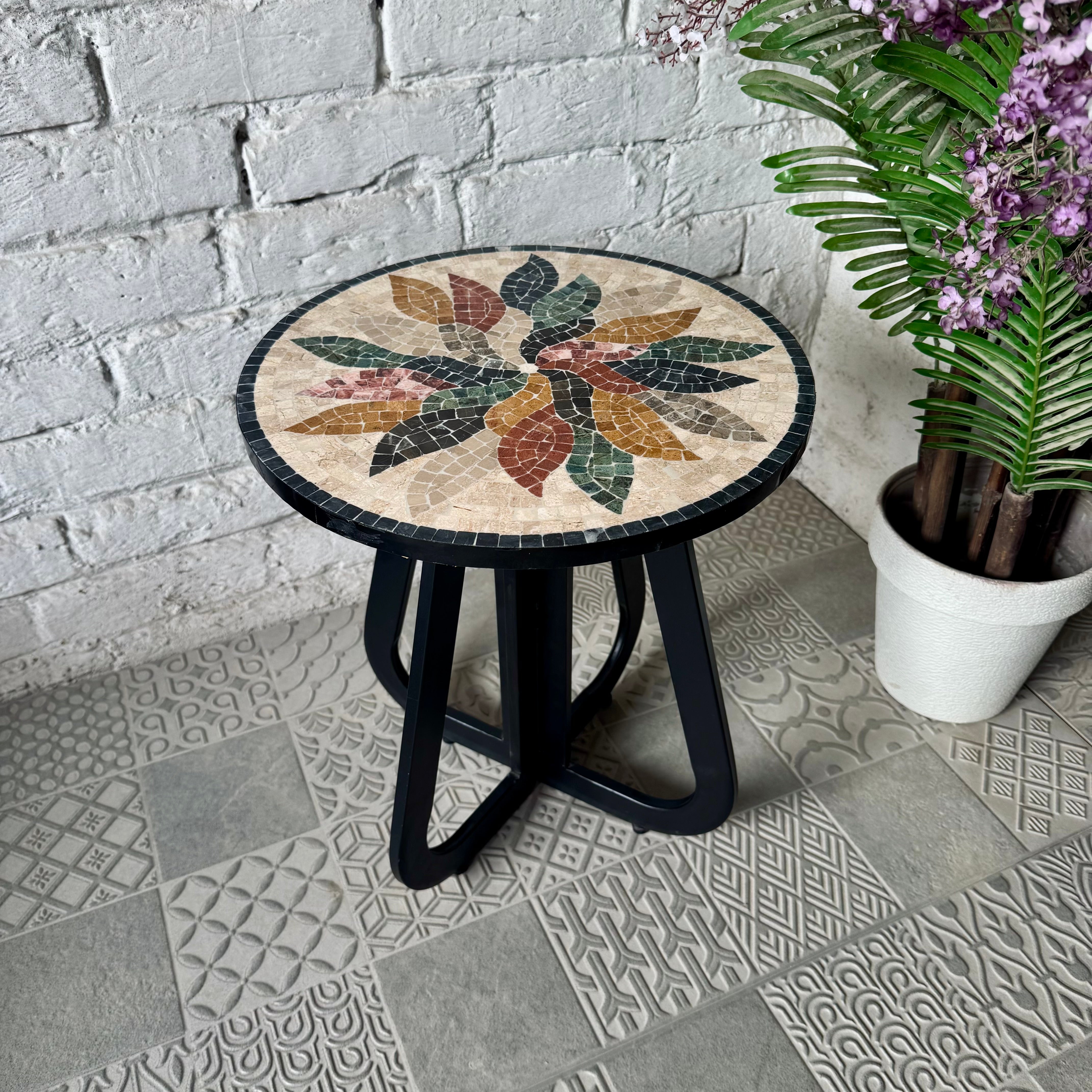 Floral Harmony Mosaic Coffee Table